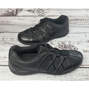 Safe T Step Womens Non Slip Sneakers Style 19990 Size 8.5 Black‎ Elastic Closure